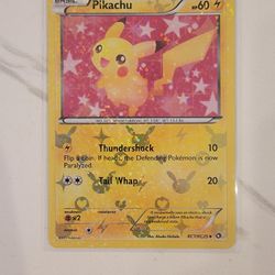 Pokémon TCG Card Pikachu RC7/RC25 Full Holo Legendary Treasures - LP 