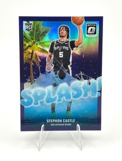 2024-25 Panini Donruss Optic Stephon Castle Splash Purple Prizm RC #14