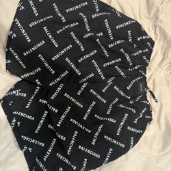 Black Balenciaga Shorts 