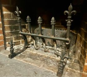Vertical Fireplace Grate and Fire Back
