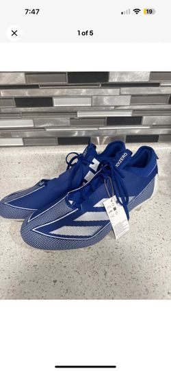 adidas adizero electric.1 football cleats blue size 16