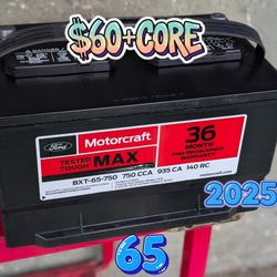 Car Battery Group Size 65