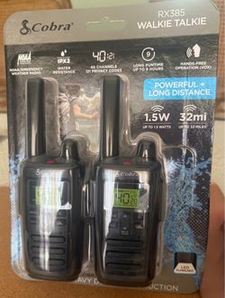 Cobra RX385 Walkie Talkie Two Pack