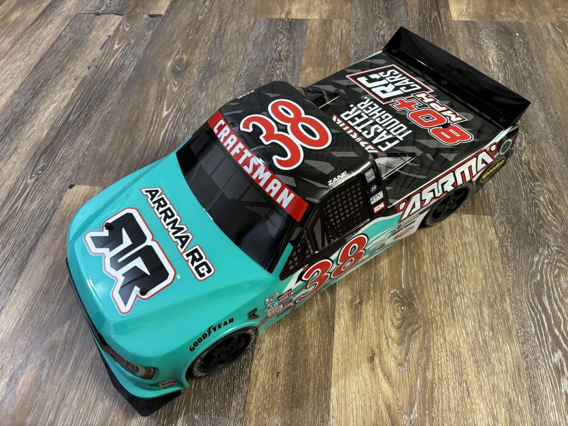 ARRMA Infraction V2 Roller 6S 1:7 Scale Roller with New NASCAR body