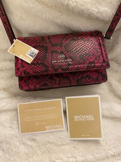 Michael Kors Snake-Embossed Leather Crossbody Bag