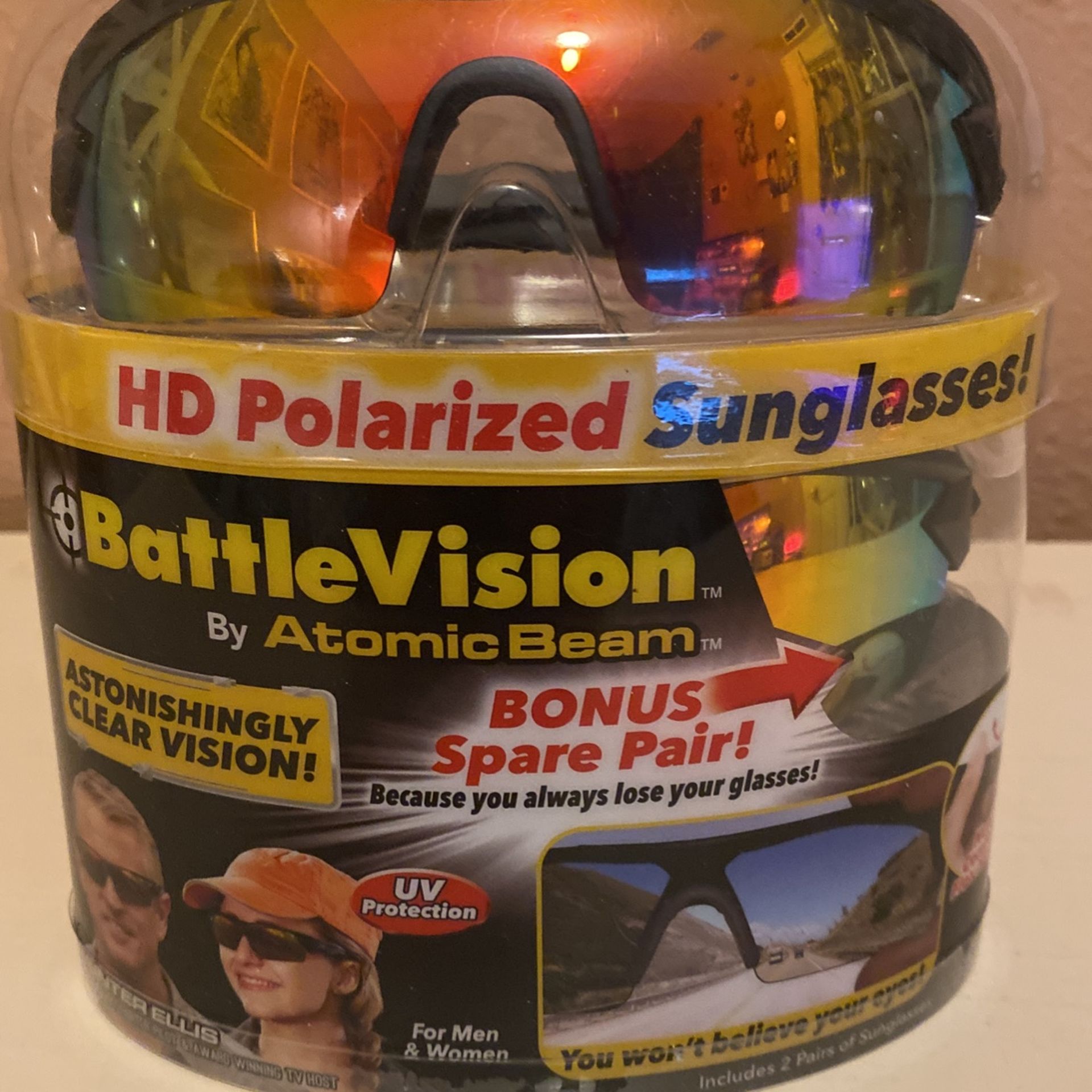 Battle Vision Hd Polarized Unisex 2 Pk Sunglasses $10 Firm C My Page Great Items Ty