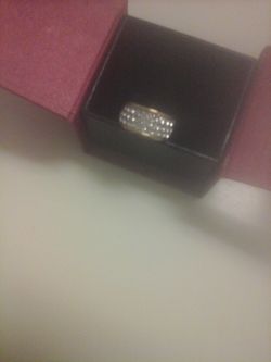 Gold plated & crystal ring