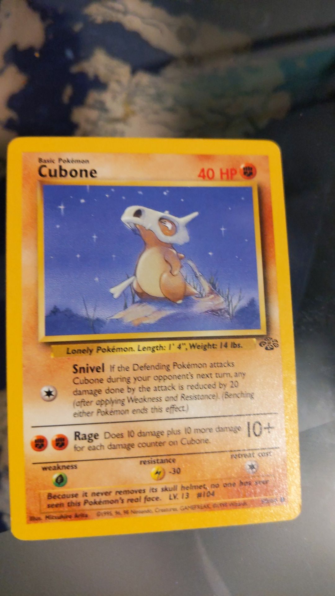 Cubone Pokemon card