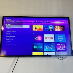 Must Go By 9/17 - 48” Samsung Flatscreen TV With Wall Mount