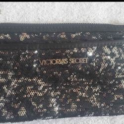 Victoria Secret Black and Silver clutch purse