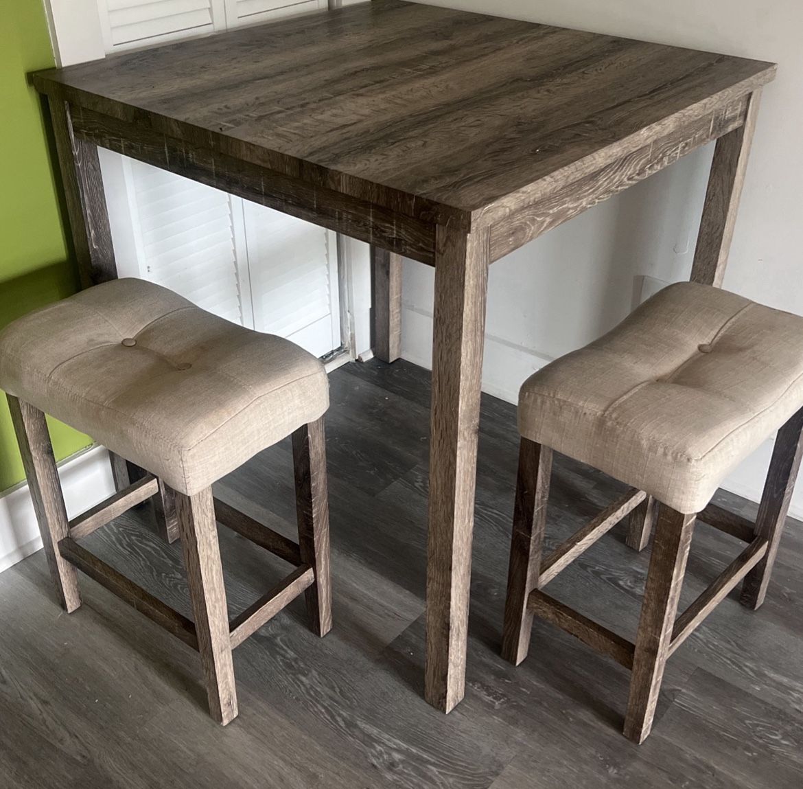 Dining Table And Barstools
