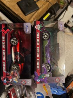 Joker & Harley Quinn diecast cars
