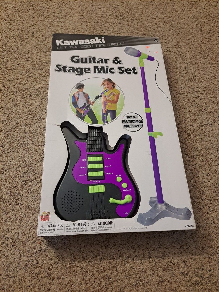 Kids Guitar And Mic Set