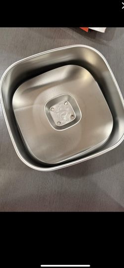 No Spill Water Bowl for Dogs, 135oz/4L All Stainless Steel Dog Water Bowl with Non-Slip Base, Spill Proof for Medium Large Messy Drinkers, Anti Splash