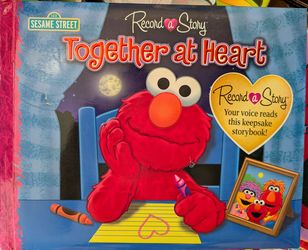 Sesame Street Record a Story Together at Heart Book
