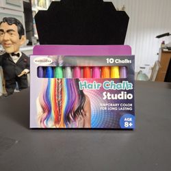 "NEW " Madellena Temporary Hair Chalk Studio With 10 Different Colors- Ages 8+ - Have 3 Sets Left