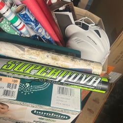 Two Fastpitch Softball Bats (anderson Supernova & Easton Stealth Bat) + Helmet