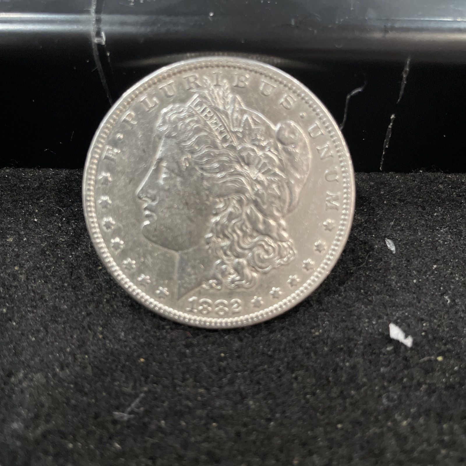 1882 Silver Lightly Circulated Morgan Dollar In Excellent Condition 241