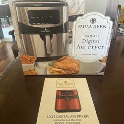 Paula Deen Stainless Steel 10 QT Digital Air Fryer