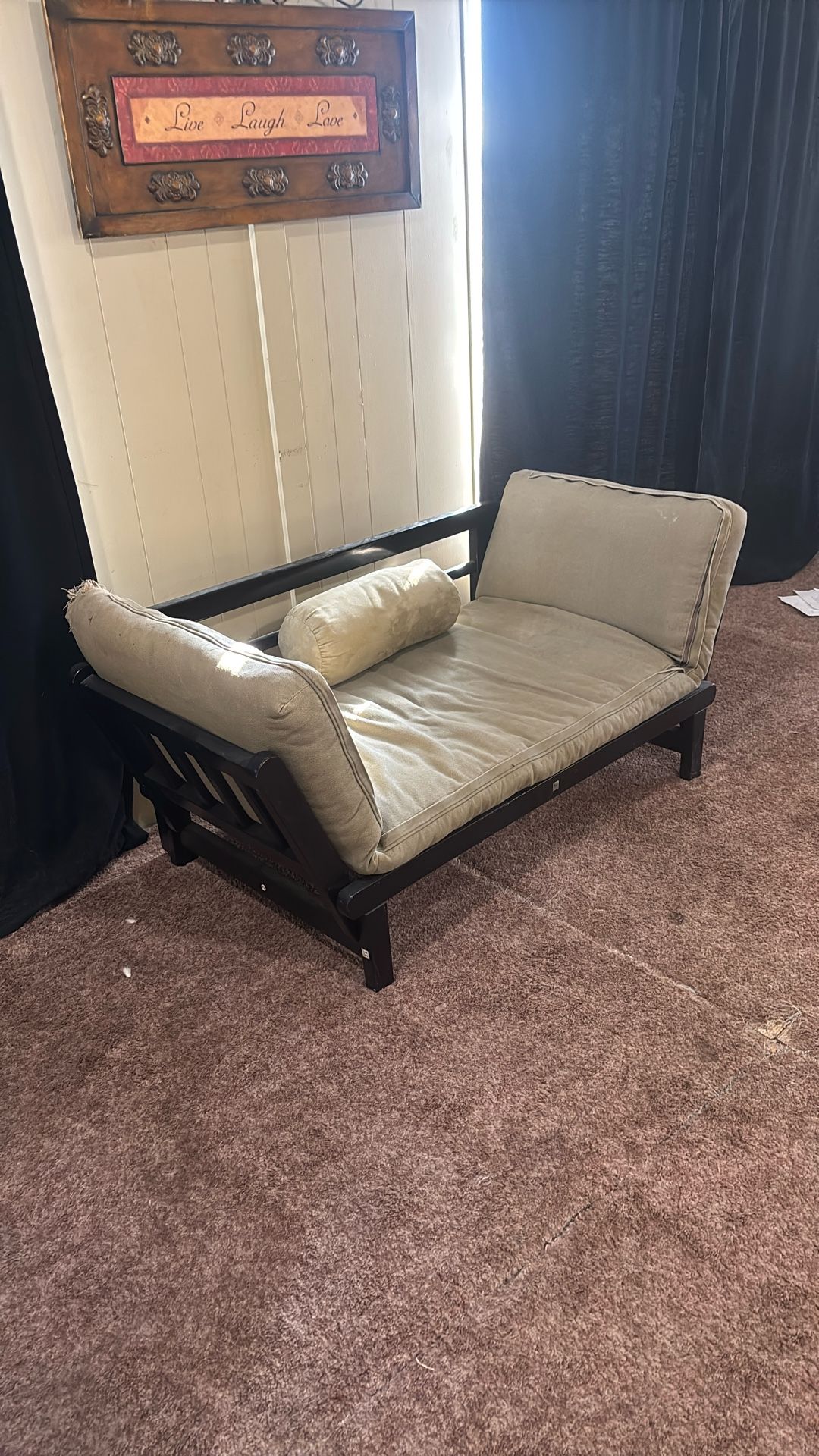 futon Single Sleeper Daybed Espresso RARE!