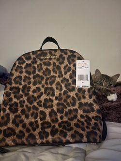 Brand New Michael Kors "Cindy" Leopard Backpack NWT With Tag Attached - Big Deal, Open to Offers!