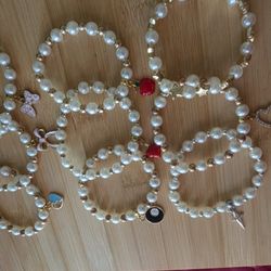 8mm Faux Pearl Bracelet