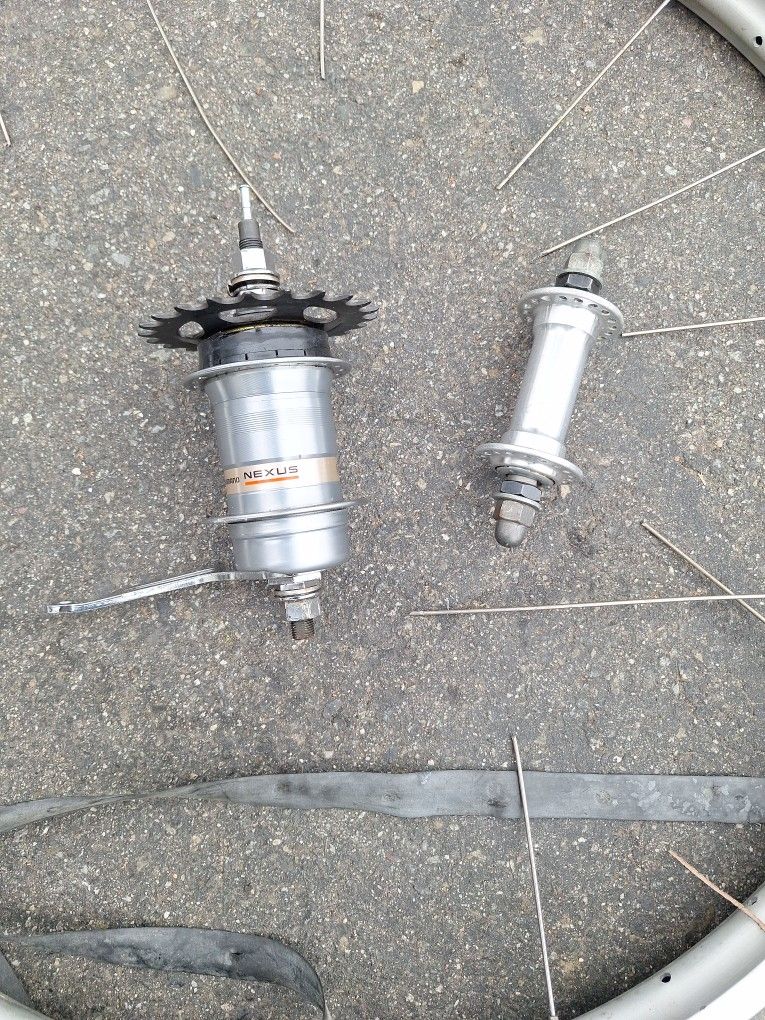 Shimano Nexus Rear 3 Speed Hub And Matching Front /w Rims