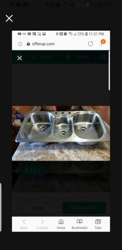 KOHLER KITCHEN SINK ( STAINLESS )