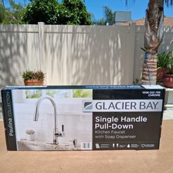 GLACIER BAY Paulina Single Handle Pull Dow KITCHEN FAUCET 