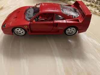 Burago Red Ferrari Metal Model Car KO PROVA 983