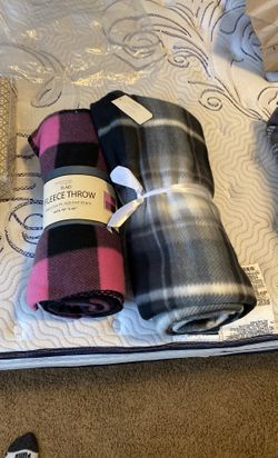 2 New Fleece Throws