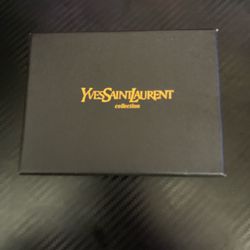 YvesSaintLaurent Black Leather Wallet