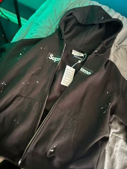 Supreme hoodie mm6 black
