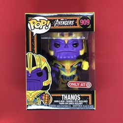 Funko Pop Blacklight 909 Avengers Thanos Target Exclusive