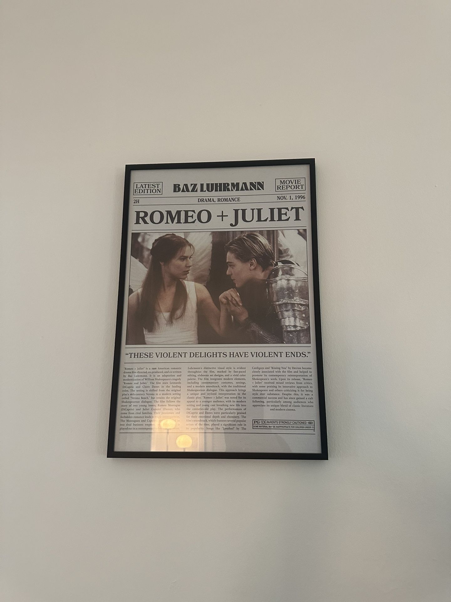 Romeo & Juliet Movie Frame