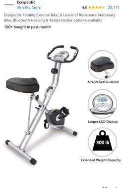 Exerpeutic Folding Exercise Bike *BRAND NEW CONDITION* MSRP $219