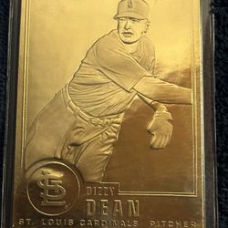 1996 Dizzy Dean, Danbury 23.kt Gold, St. Louis Cardinals, Card#33