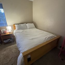Full Size Bed with Mattress – Good Condition
