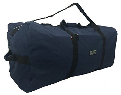 Heavy Duty Duffel Large Cargo Bag 42 inch Big Gym Bag Roofbag Navy Blue