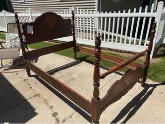 Antique bed frame