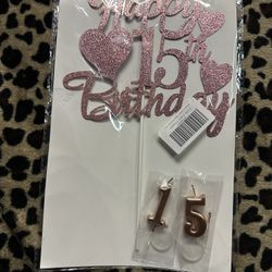 New Happy 15 birthday set