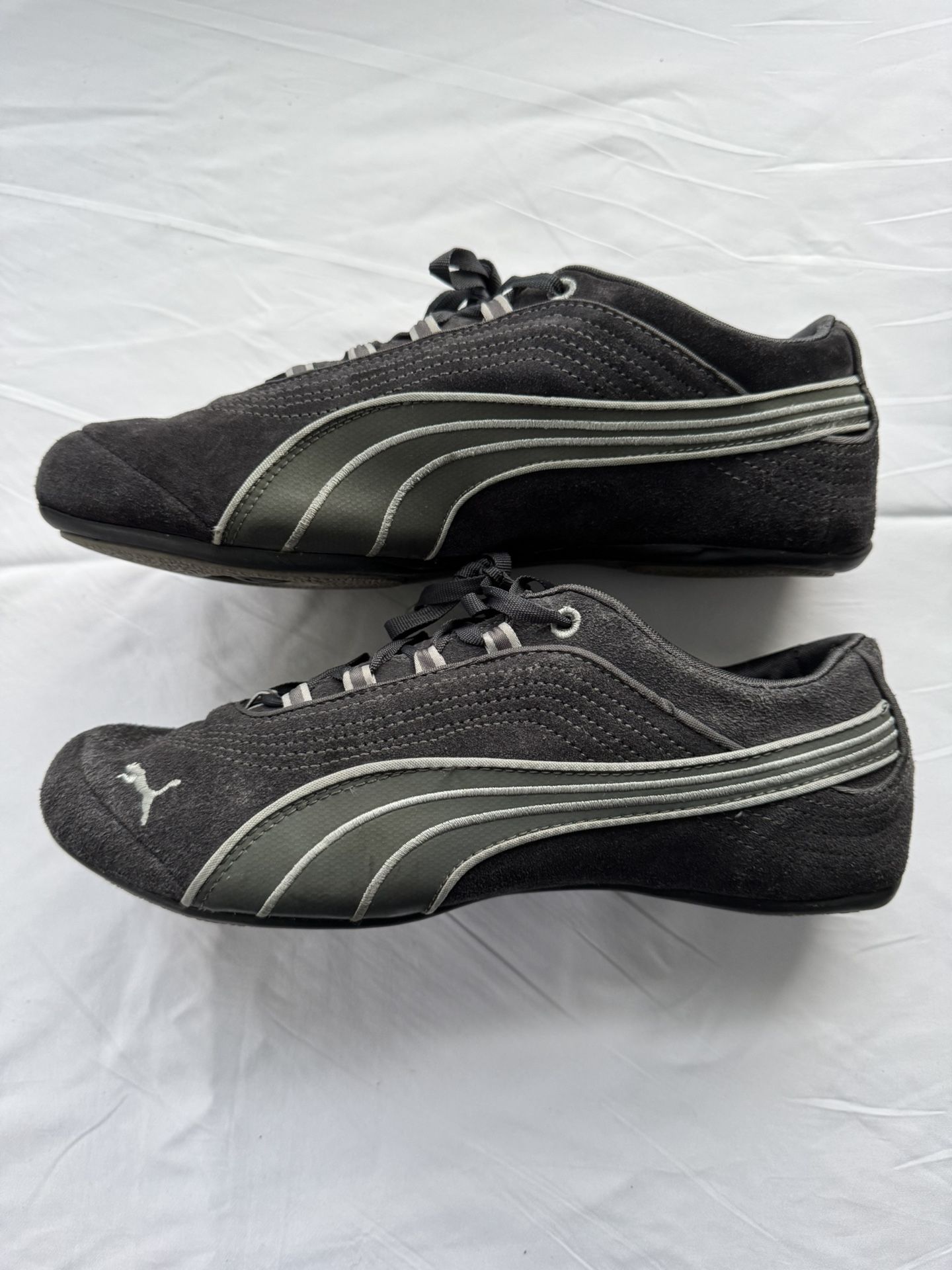 PUMA, Speedcat, GREY, Suede, Retro, Sneakers, 8.5, Women’s