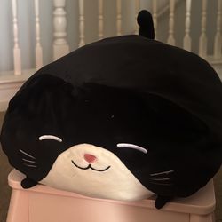 Black & White Cat Plushie Stuffed Toy
