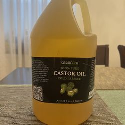 100% Pure Castor Oil - Cold Pressed - Hexane Free
