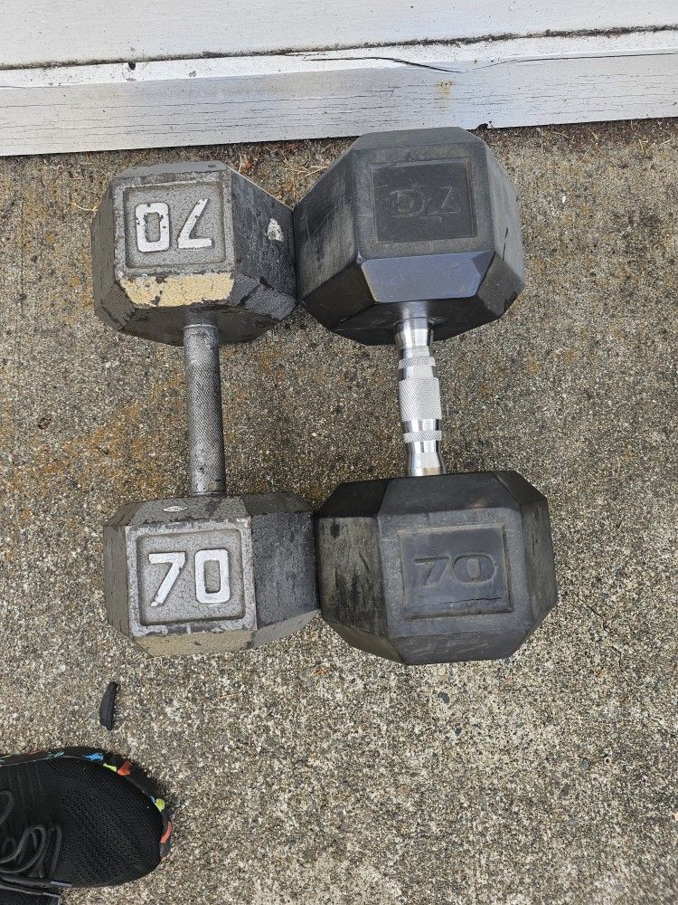 Dumbells Weights 2x70