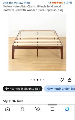 King bed frame