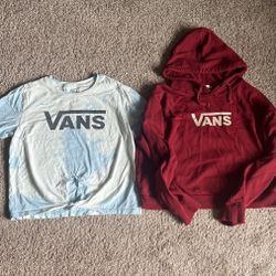 Vans Hoodie & T-shirt- Medium 