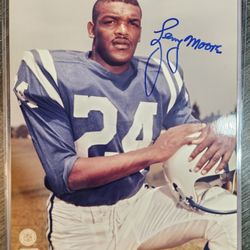 Signed Lenny Moore Baltimore Colts 8x10 Photo Autograph NFL Football Picture Auto HOF