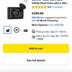 GARMIN DASH CAMX210