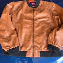 Men’s Camel Leather Jacket 